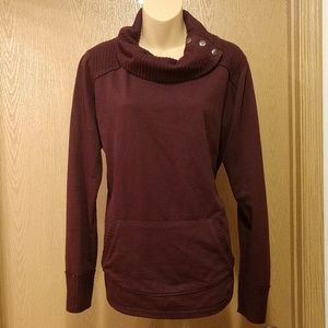 Maroon Cowl neck sweatshirt